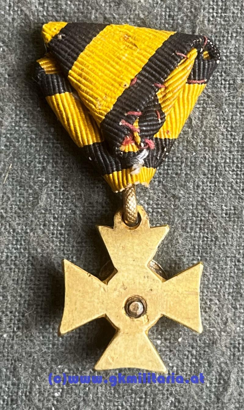 k.u.k. Militärdienstzeichen für XVIII Jahre für Mannschaften und Unteroffiziere - MINIATUR!! RARITÄT!!