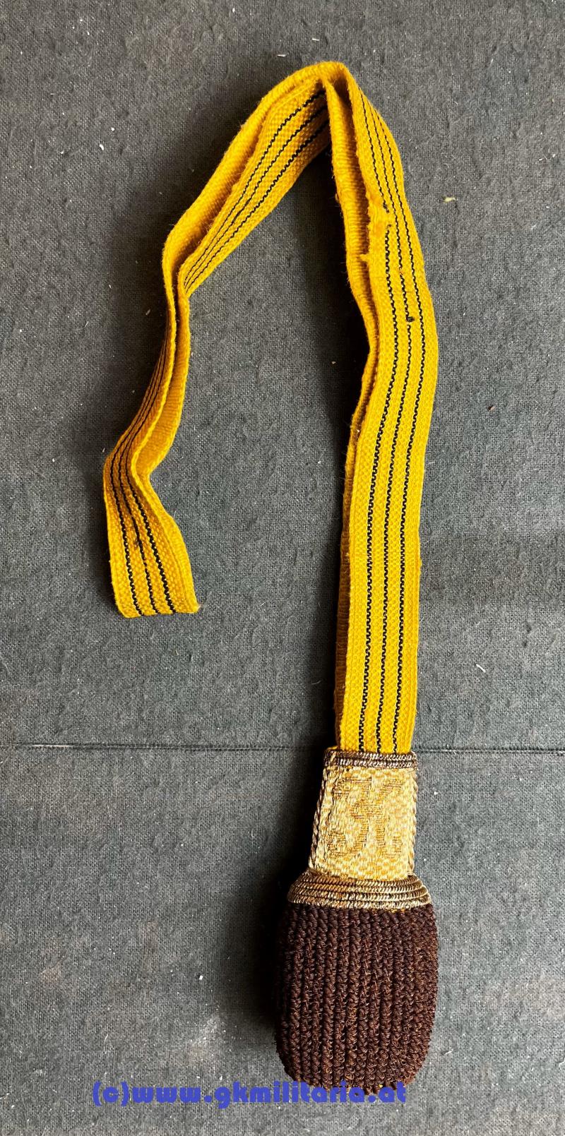 k.u.k. geschlossenes Portepee Fähnrich für Bajonett!!