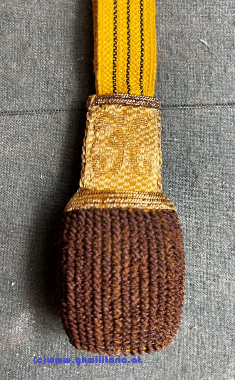 k.u.k. geschlossenes Portepee Fähnrich für Bajonett!!