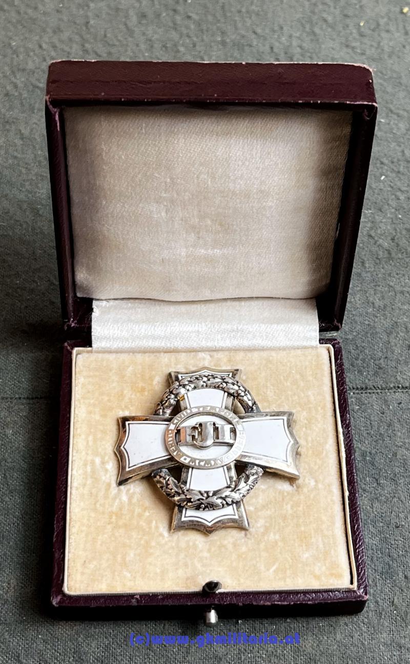 k.u.k. Kriegskreuz für Zivilverdienste 3. Klasse im Etui! - Rozet & Fischmeister, Wien !