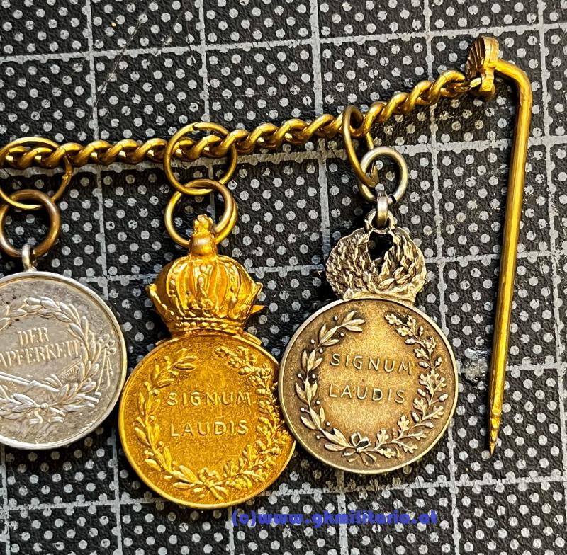 5-teilige Miniatur-Ordenskette - Frackkettchen! - für Offiziere!!