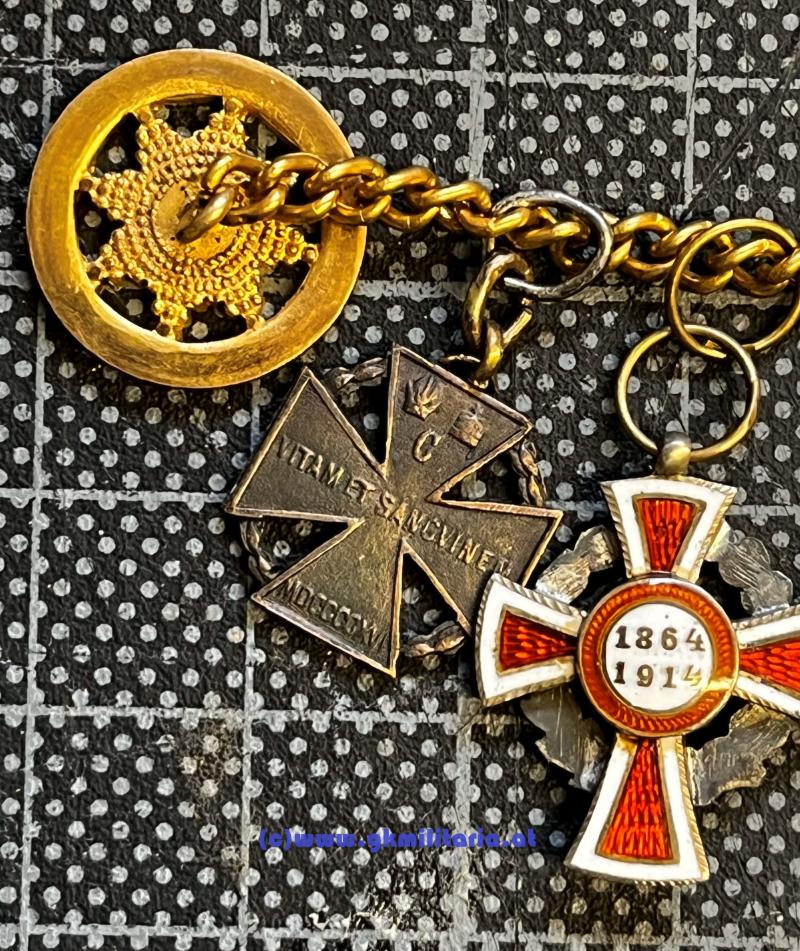 5-teilige Miniatur-Ordenskette - Frackkettchen! - für Offiziere!!