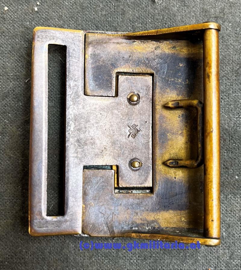 k.u.k. Offizierskoppelschloss - Kaiser Franz Josef I. - Variante! mit Hersteller Zimbler!