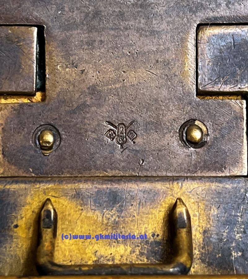 k.u.k. Offizierskoppelschloss - Kaiser Franz Josef I. - Variante! mit Hersteller Zimbler!