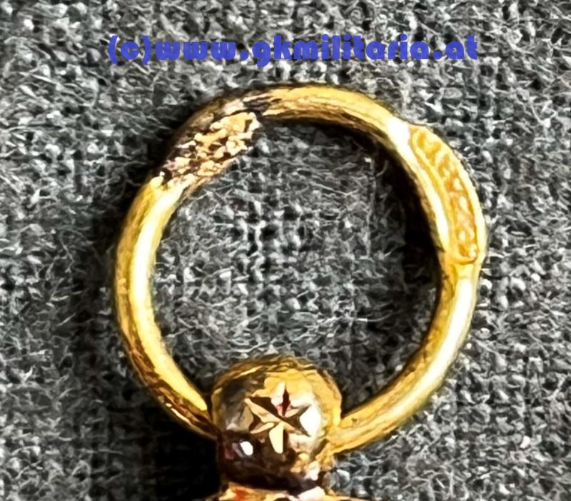 k.u.k. Goldenes Verdienstkreuz im Etui! - BACHRUCH mit grünem ETUI!!