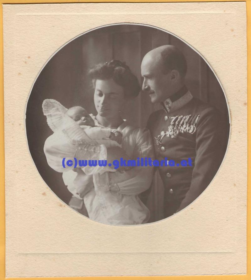 Portrait k.u.k. Oberstleutnant Infanterie mit TOP Orden! - Eiserner Halbmond!!