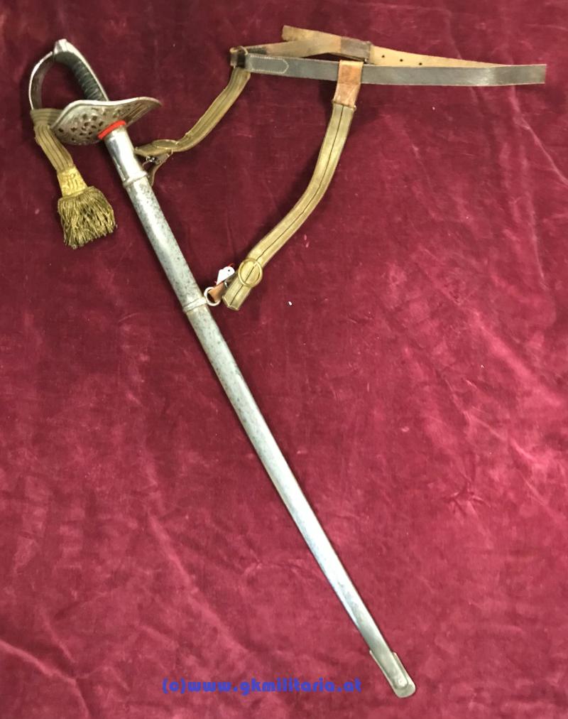 Komplette Säbel-Garnitur Säbel M1904 Kavallerie für Offizier mit Portepee und Gehänge!!