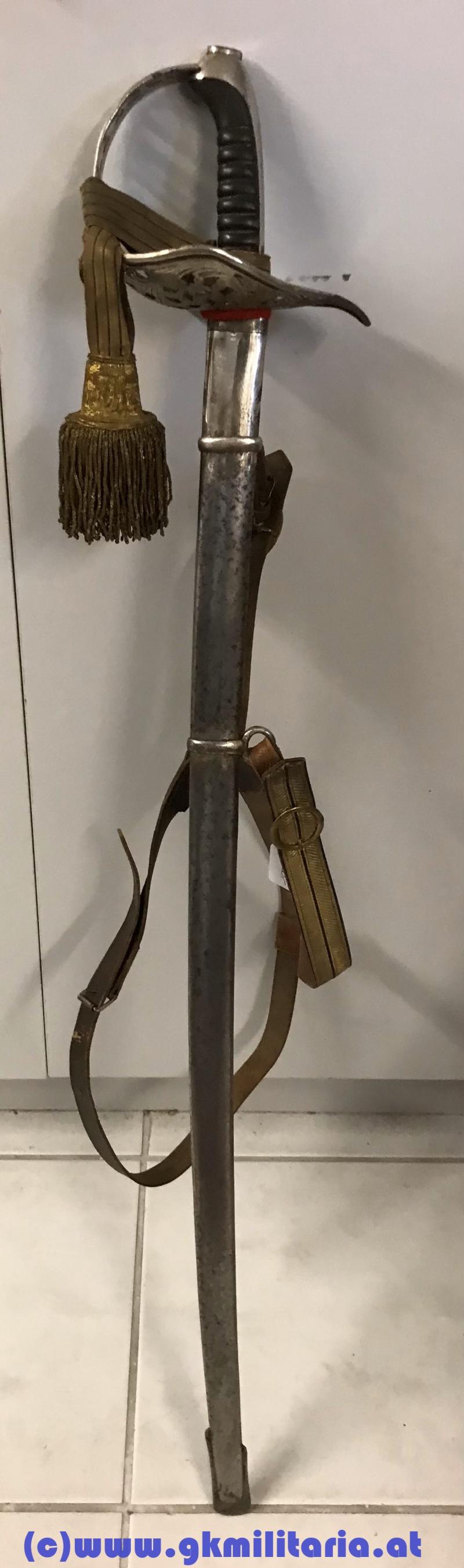 Komplette Säbel-Garnitur Säbel M1904 Kavallerie für Offizier mit Portepee und Gehänge!!