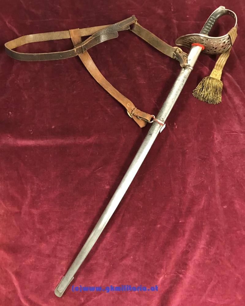 Komplette Säbel-Garnitur Säbel M1904 Kavallerie für Offizier mit Portepee und Gehänge!!