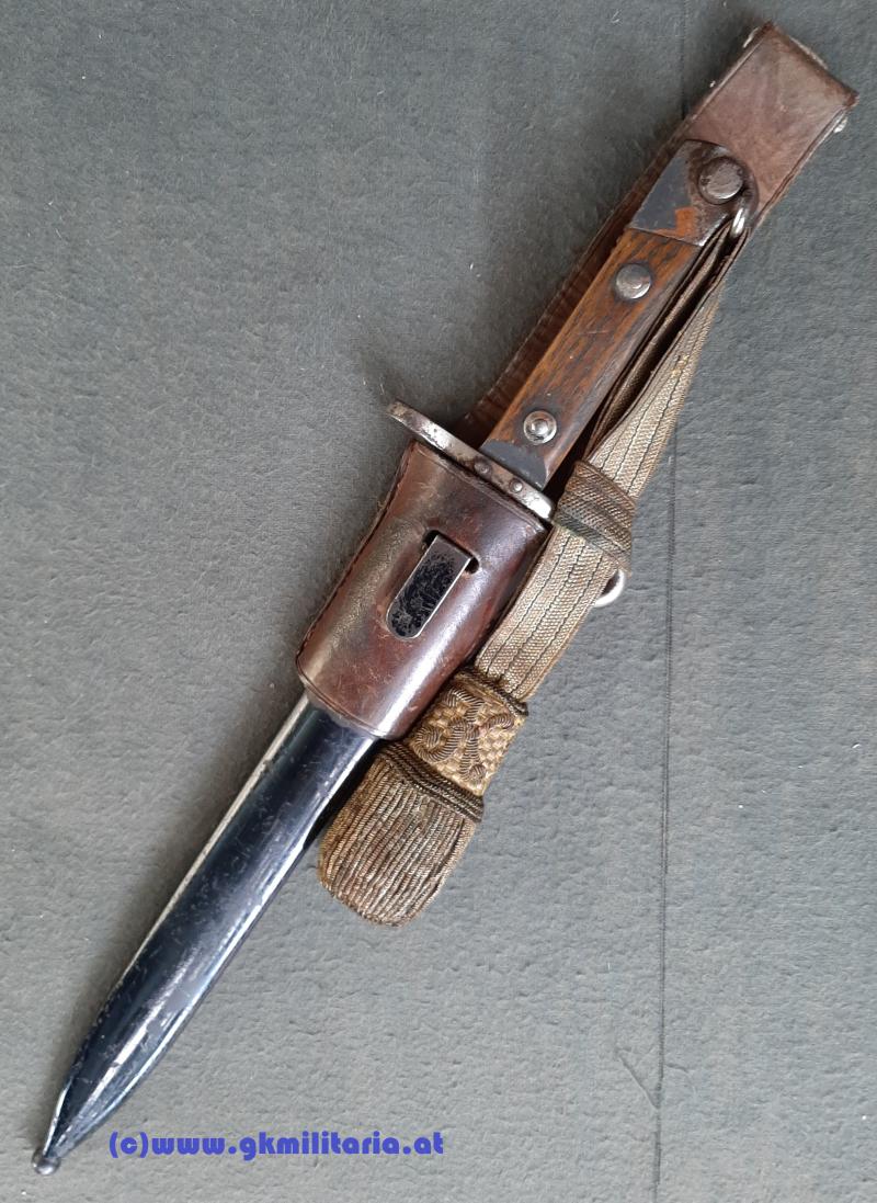 k.u.k. Bajonett M95 Offiziere mit Portepee Kaiser Karl I.