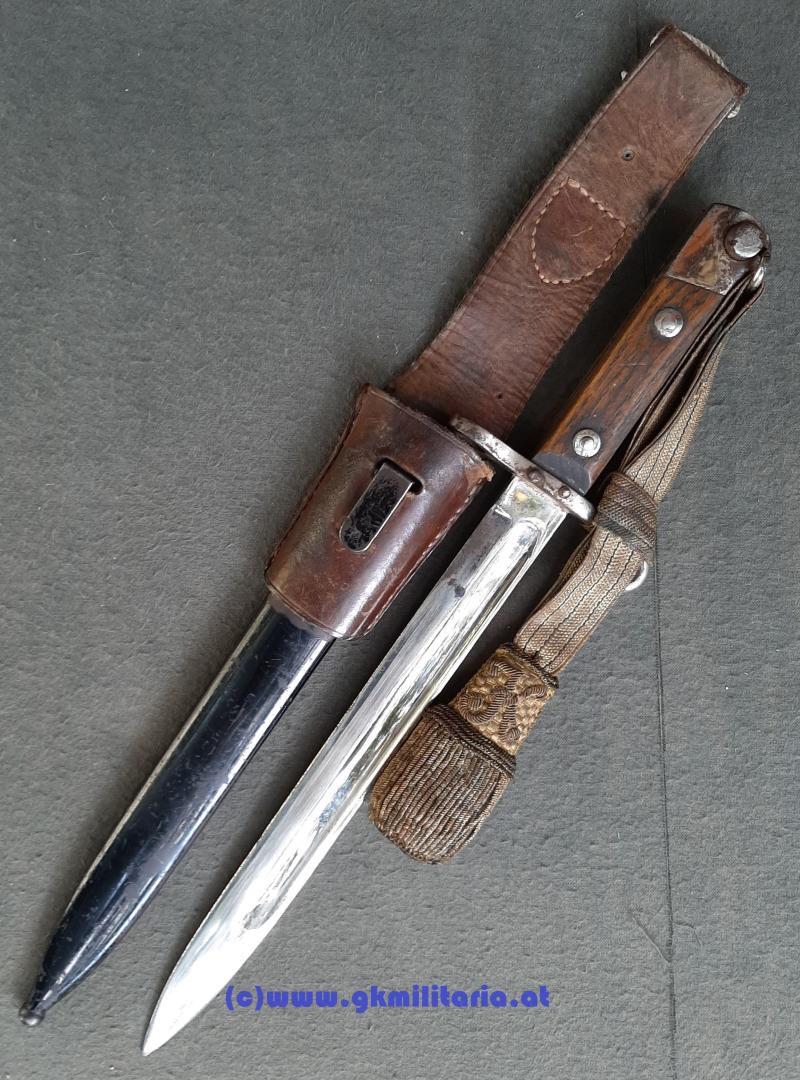 k.u.k. Bajonett M95 Offiziere mit Portepee Kaiser Karl I.