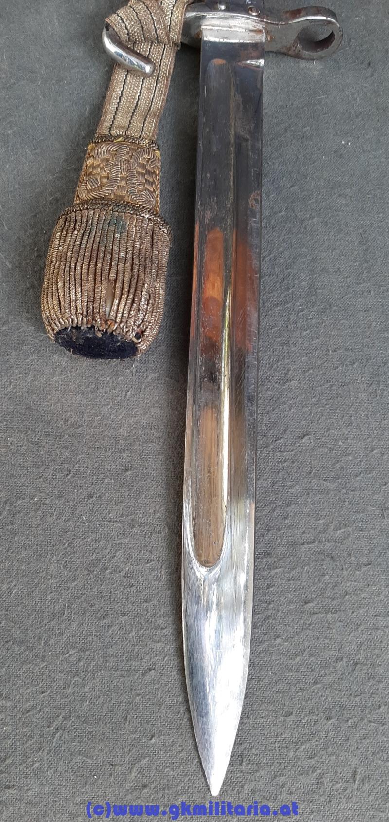 k.u.k. Bajonett M95 Offiziere mit Portepee Kaiser Karl I.