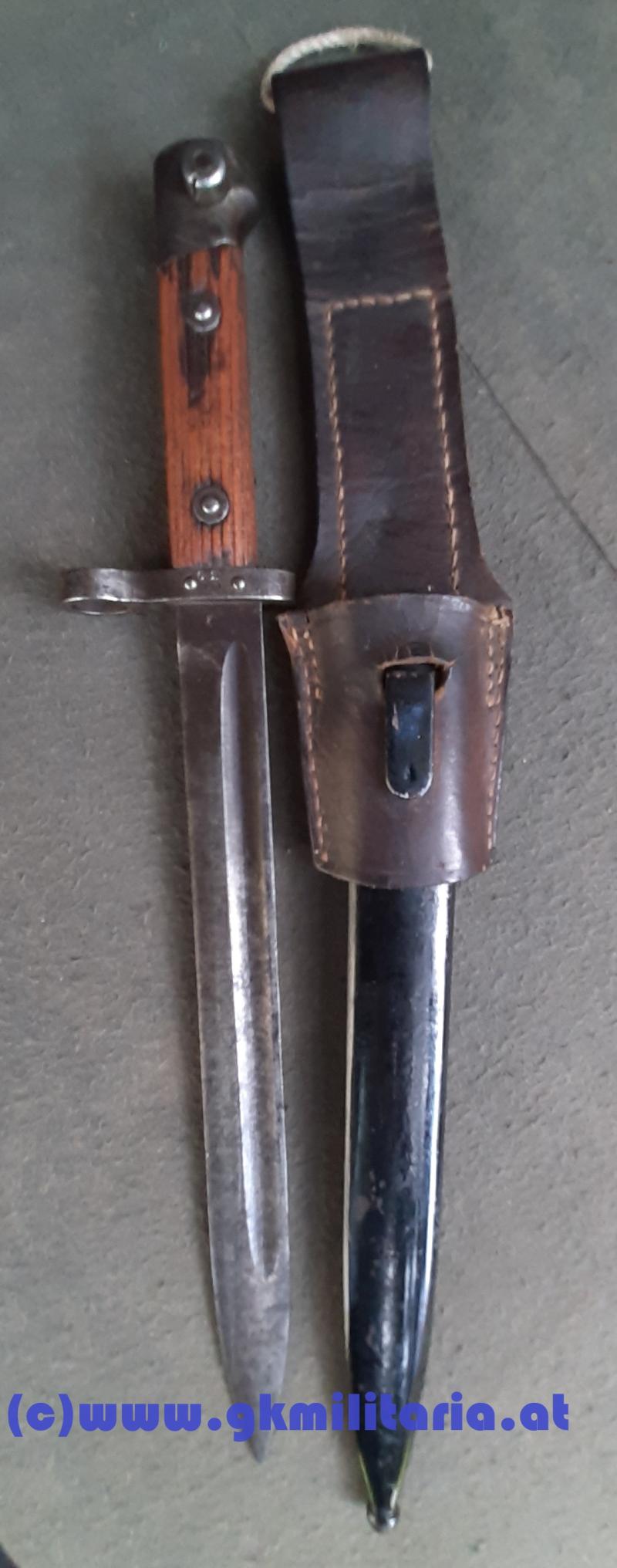 k.u.k. Messerbajonett für Repetierstützen M95 - Infanterieregiment 49 St. Pölten!!