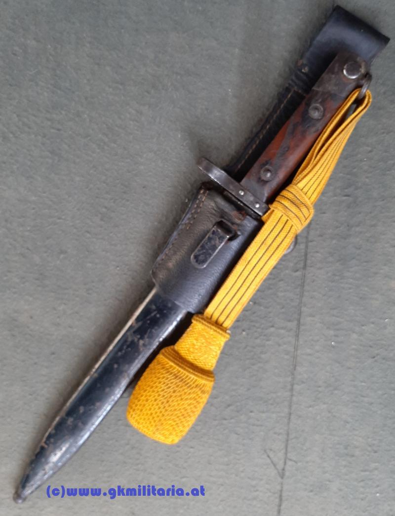 Messerbajonett M 1895 f. Unteroffiziere mit Portepee Kaiser FJ I.