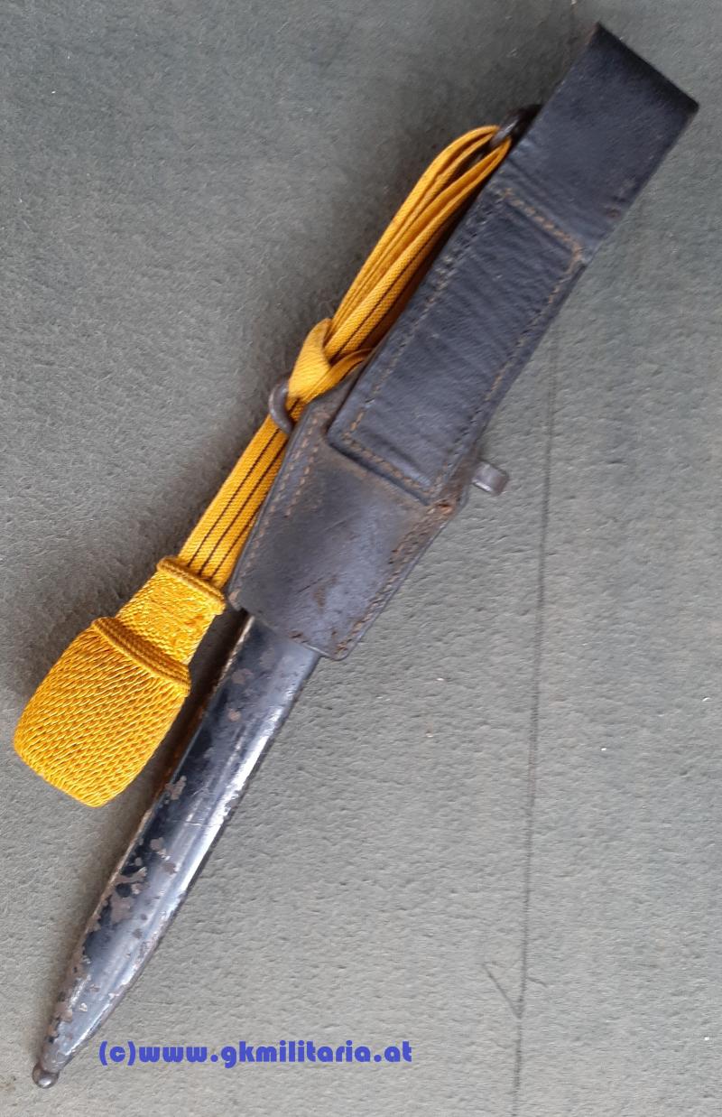 Messerbajonett M 1895 f. Unteroffiziere mit Portepee Kaiser FJ I.