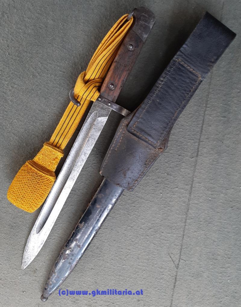 Messerbajonett M 1895 f. Unteroffiziere mit Portepee Kaiser FJ I.