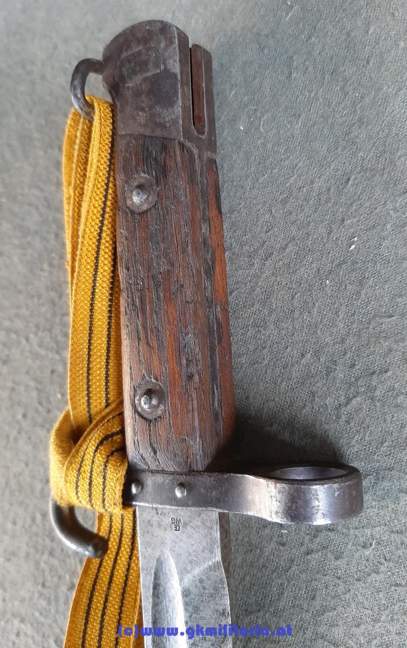 Messerbajonett M 1895 f. Unteroffiziere mit Portepee Kaiser FJ I.