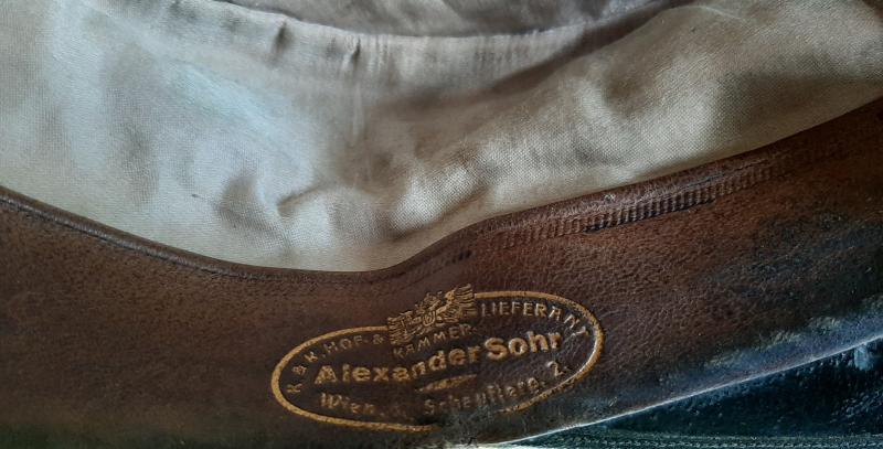 k.u.k.hechtgraue Kappe für Fähnriche d. Artillerie!