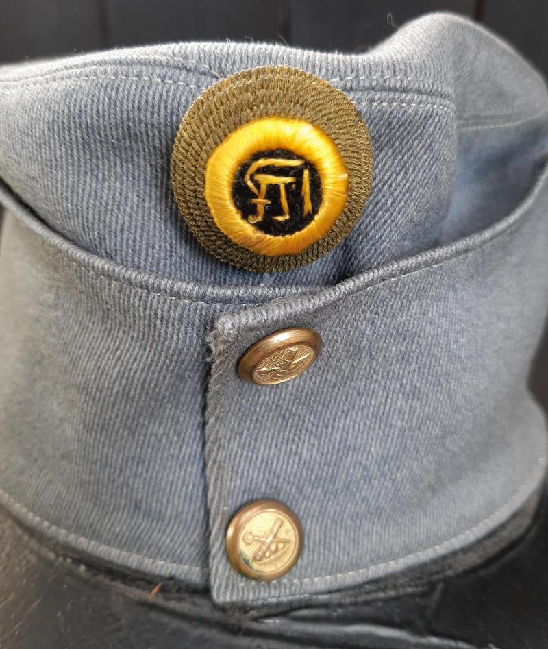 k.u.k.hechtgraue Kappe für Fähnriche d. Artillerie!