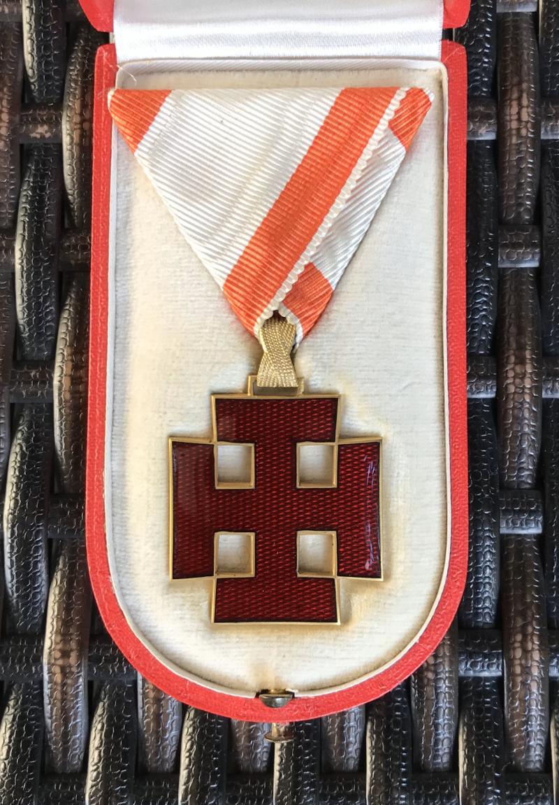 Goldenes Ehrenzeichen bzw. Ritterkreuz I. Klasse - Österreich - 1. Republik/Bundesstaat - MINT!!