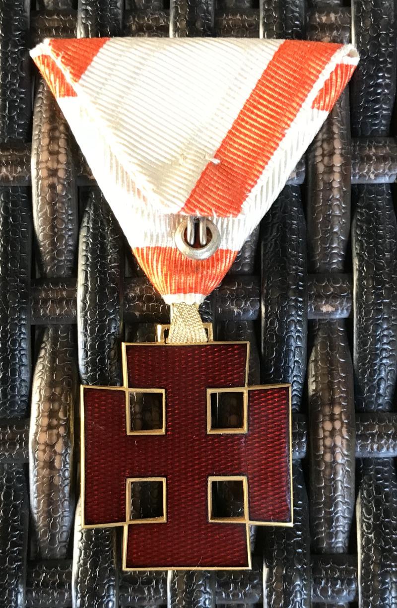 Goldenes Ehrenzeichen bzw. Ritterkreuz I. Klasse - Österreich - 1. Republik/Bundesstaat - MINT!!