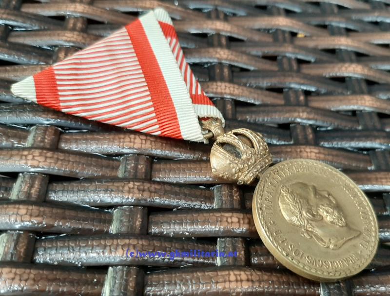 k.u.k. Bronzene Militärverdienstmedaille Kaiser FJ I. mit Widmungsetui des Böhmischen Infanterie-Regiment Nr. 36!! - TOP!!