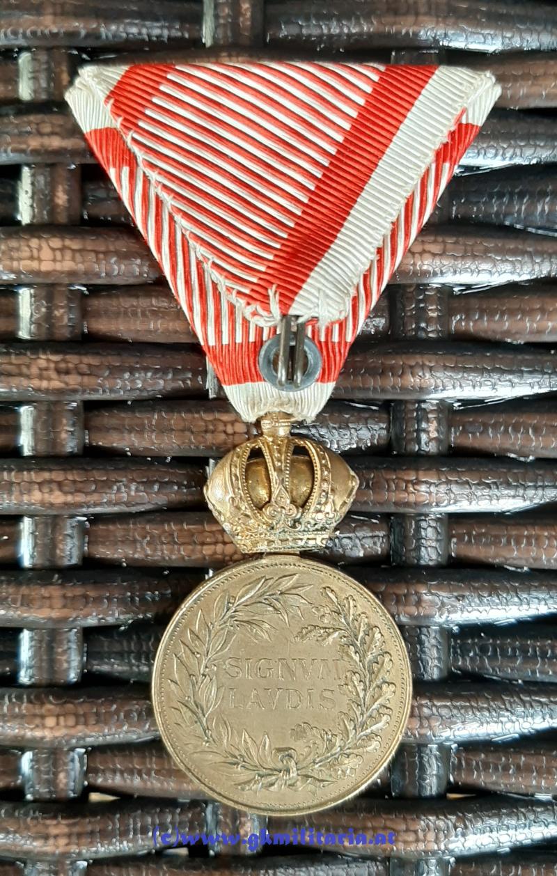 k.u.k. Bronzene Militärverdienstmedaille Kaiser FJ I. mit Widmungsetui des Böhmischen Infanterie-Regiment Nr. 36!! - TOP!!