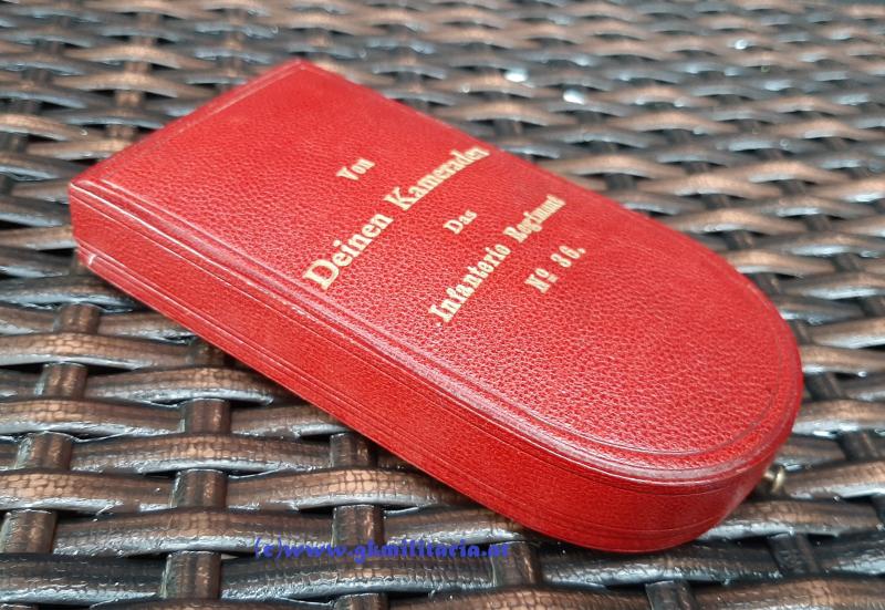 k.u.k. Bronzene Militärverdienstmedaille Kaiser FJ I. mit Widmungsetui des Böhmischen Infanterie-Regiment Nr. 36!! - TOP!!