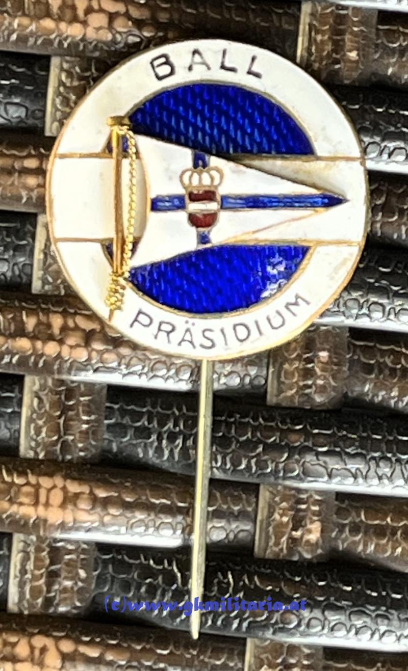 Abzeichen k.u.k. Kriegsmarine Yacht-Geschwader - Ball Präsidium - Selten!!
