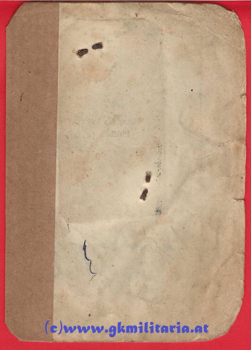 Identitätskarte Josef Artner Schattendorf 1923! - 1. Republik!