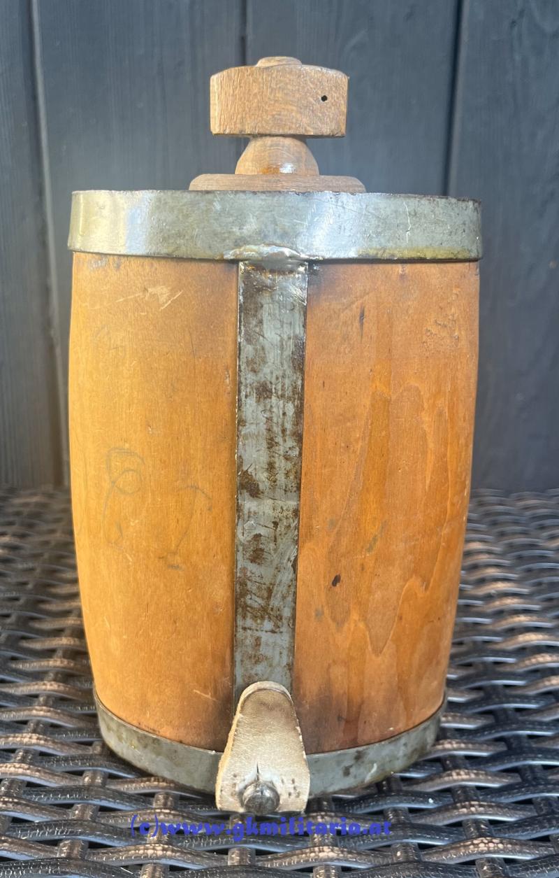 Italienische Feldflasche um 1915 aus Holz! - I.WK - Selten!