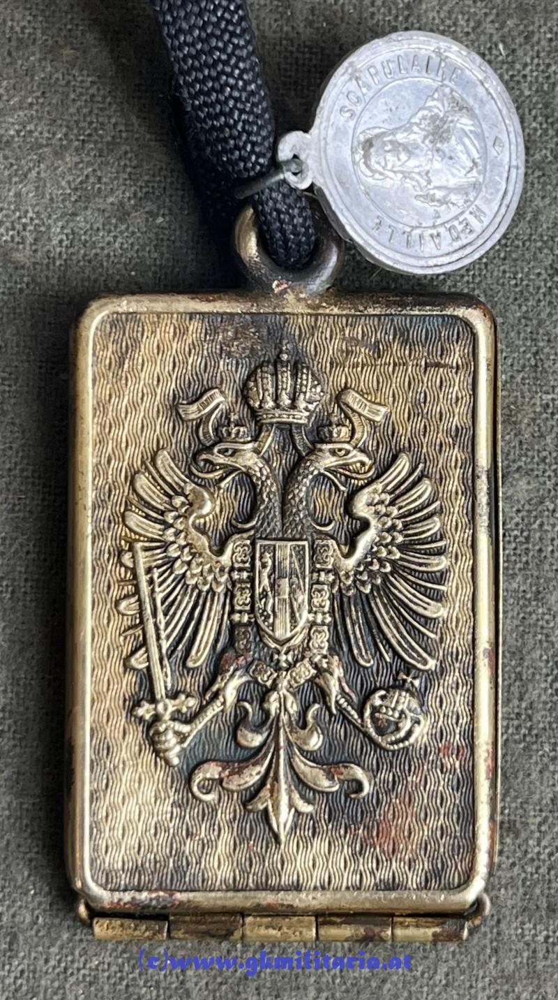 k.u.k. Erkennungsmarke für Offiziere - Kaiser FJ I. - Major Eduard Graf von Wickenburg Inf. Reg. Nr.7/Inf. Reg. 91 !!