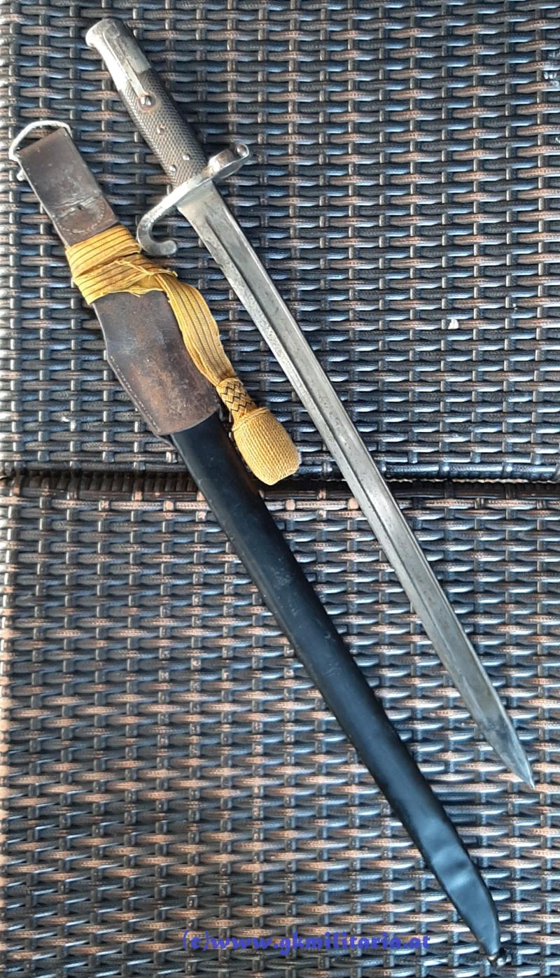 k.u.k. Werndl Bajonett M1873 mit Portepee!! - Personalisiert!!!
