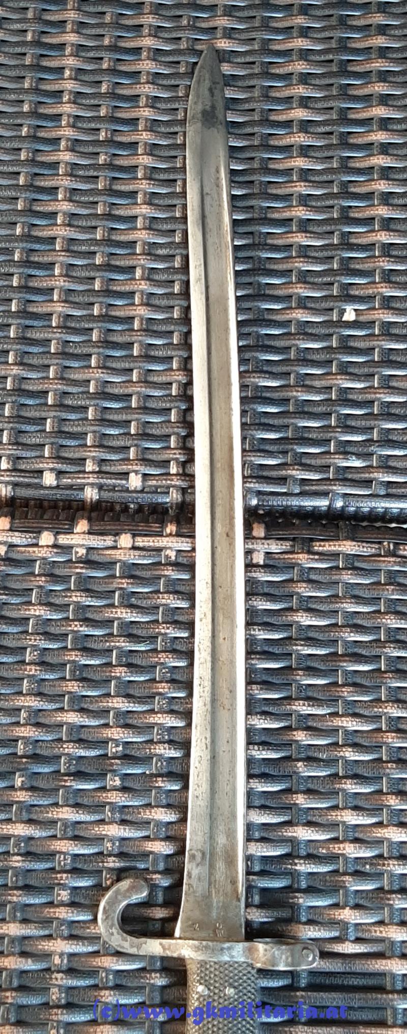 k.u.k. Werndl Bajonett M1873 mit Portepee!! - Personalisiert!!!