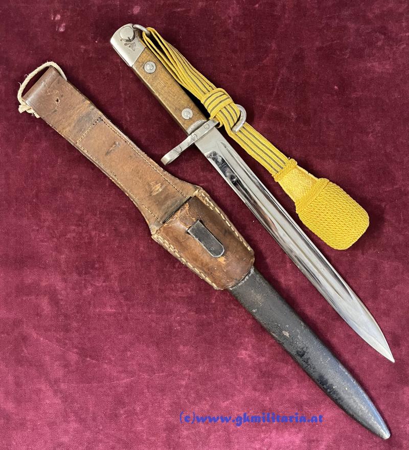 Messerbajonett M 1895 f. Unteroffiziere mit Portepee Kaiser Karl I. !!