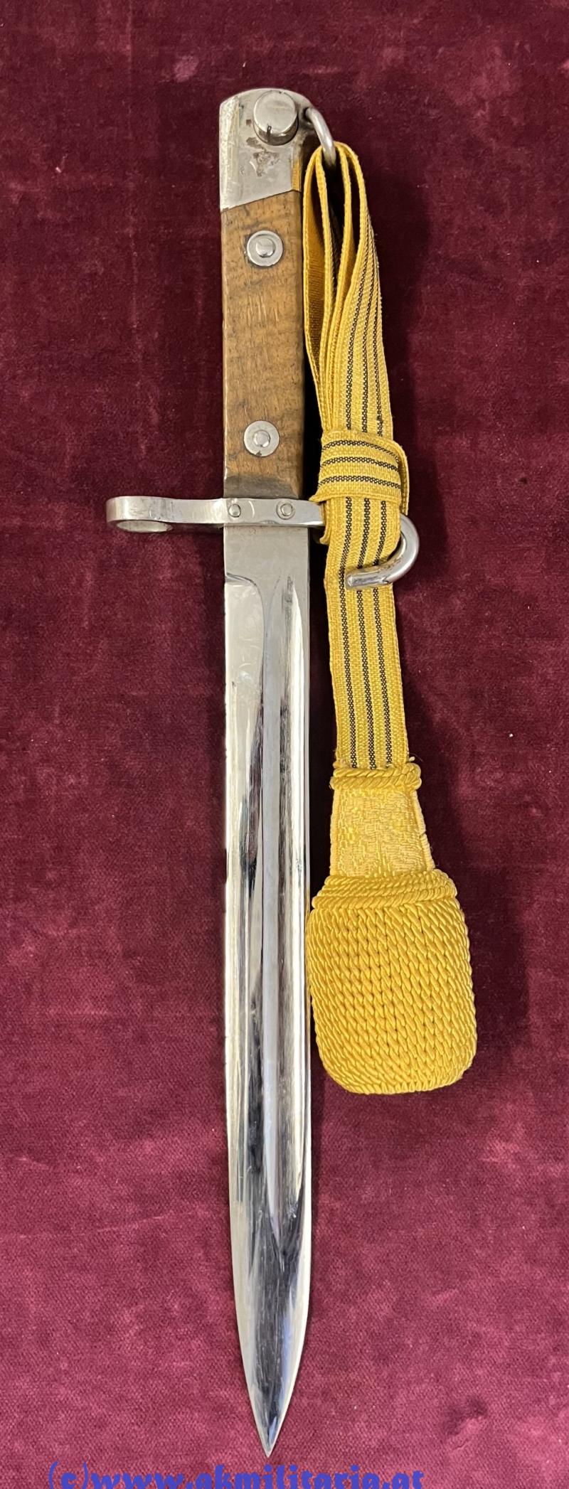 Messerbajonett M 1895 f. Unteroffiziere mit Portepee Kaiser Karl I. !!