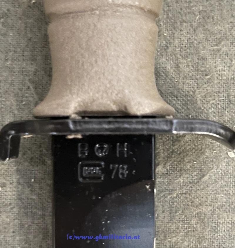 Feldmesser Glock 78 - Österreich Bundesheer - Seltene Geschenkvariante mit Wappen des BMLV !! - MINT!