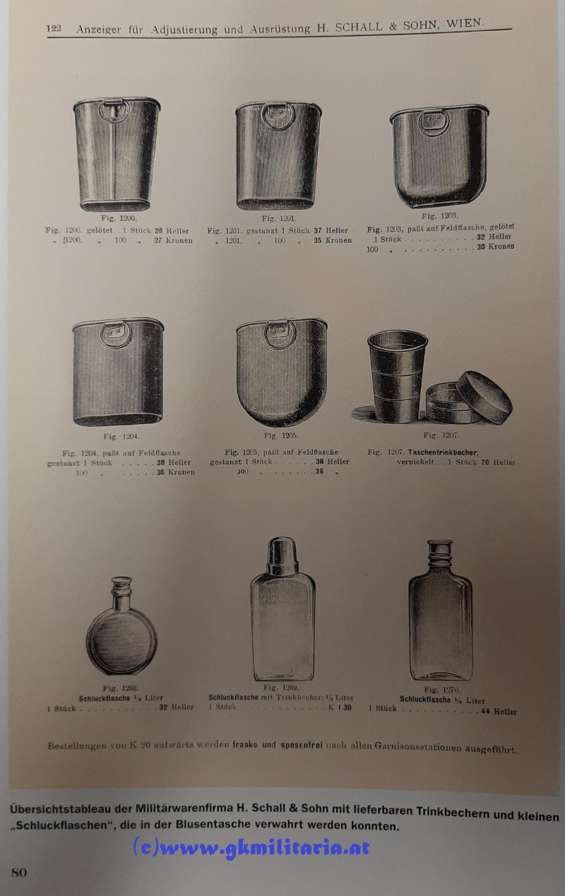 k.u.k. Trinkbecher für Offiziere - zusammenlegbar!