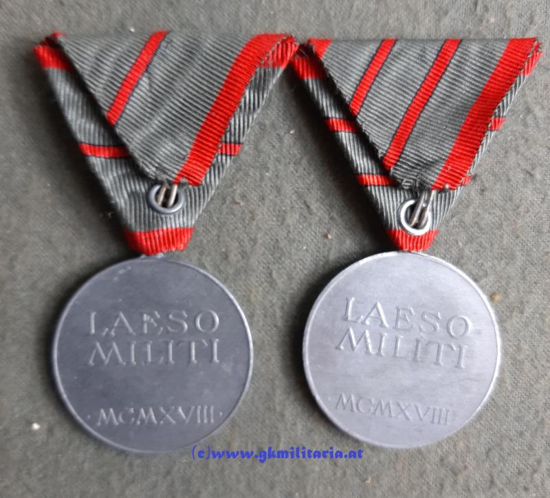 6er Satz Verwundetenmedaille Kaiser Karl I. - MINT!