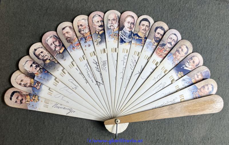 k.u.k patriotischer Fächer der Heeresführer - Offizielle Kriegsfürsorge!!