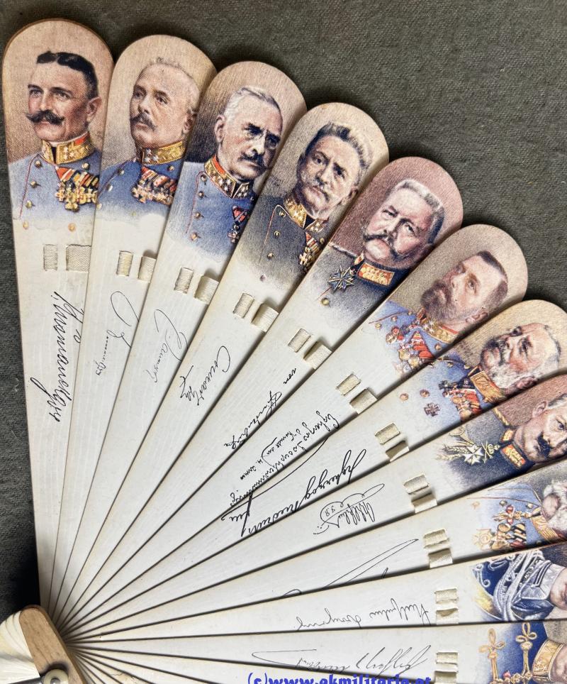 k.u.k patriotischer Fächer der Heeresführer - Offizielle Kriegsfürsorge!!