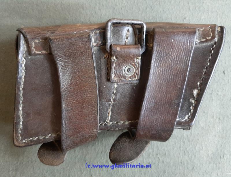 k.u.k. zweiteilige Patronentasche M95 - mit 4 Ladestreifen mit Übungspatronen!!