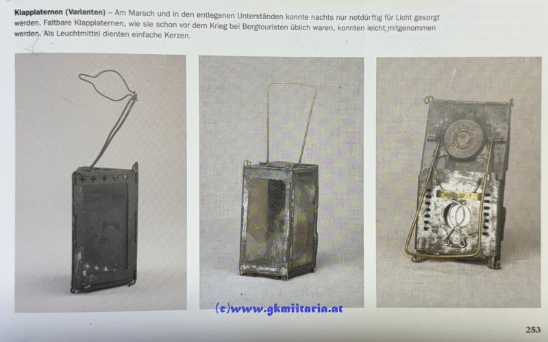 k.u.k. Faltlaterne - dreieckig - für Kavernen & Unterstände!