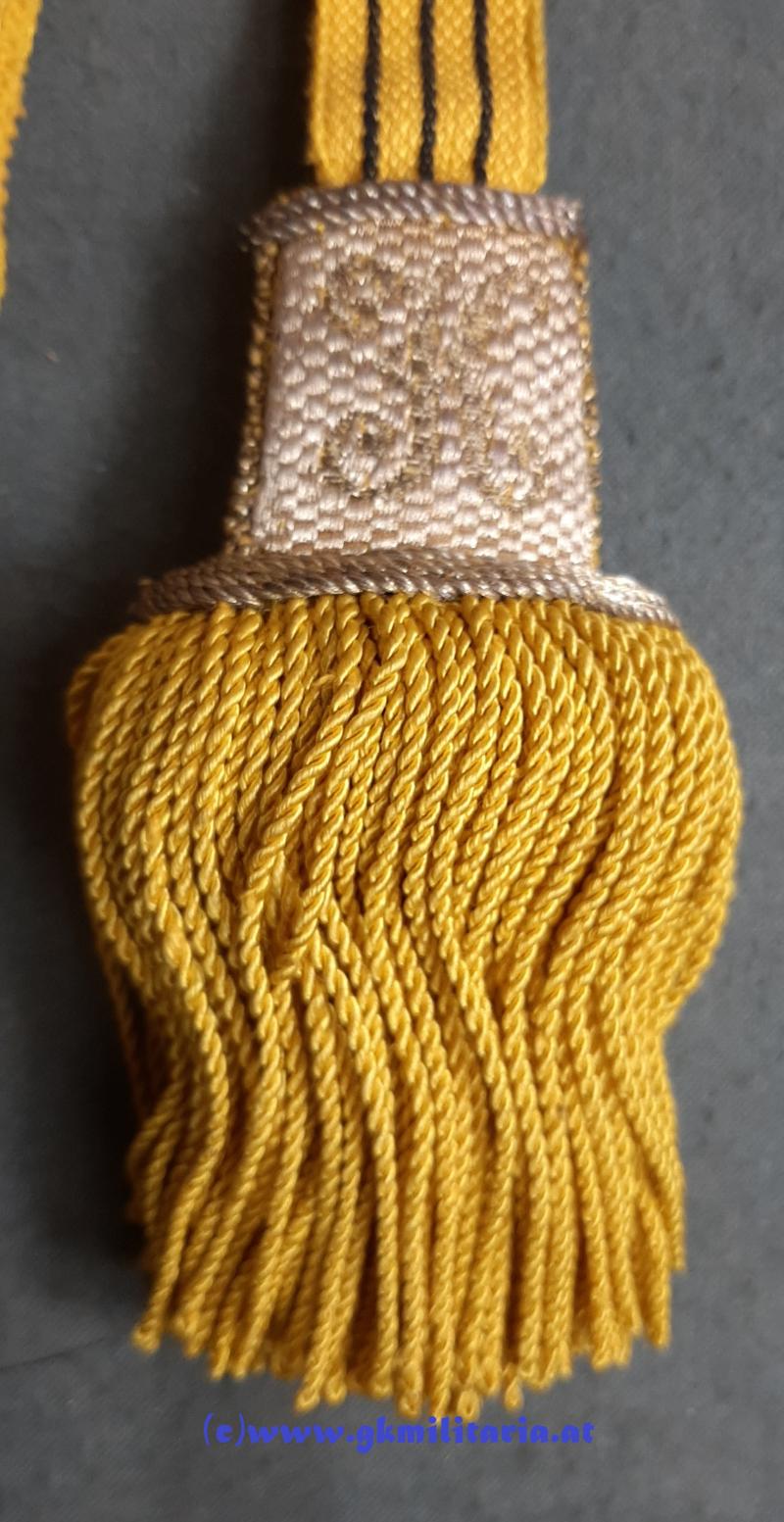 k.u.k. Säbel-Portepee f. Fähnriche Kaiser Karl I. - TOP!