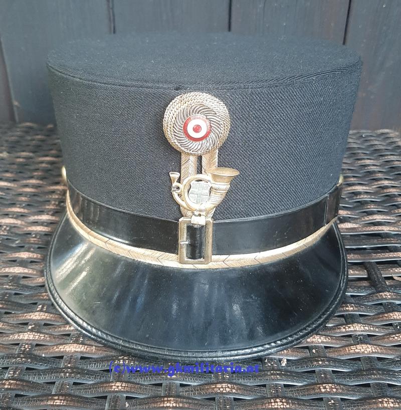 Österreich Bundesstaat - schwarze steife Kappe für Offiziere!! Wiener Kraftfahrjäger!!