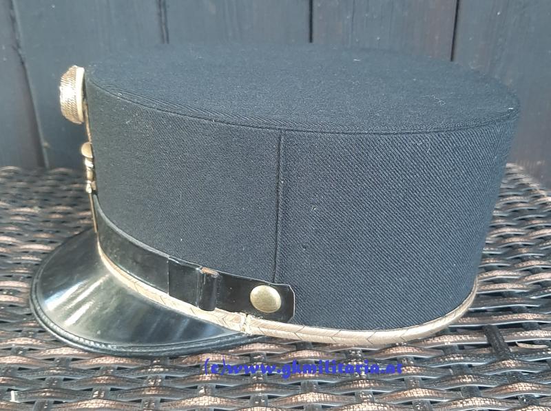 Österreich Bundesstaat - schwarze steife Kappe für Offiziere!! Wiener Kraftfahrjäger!!