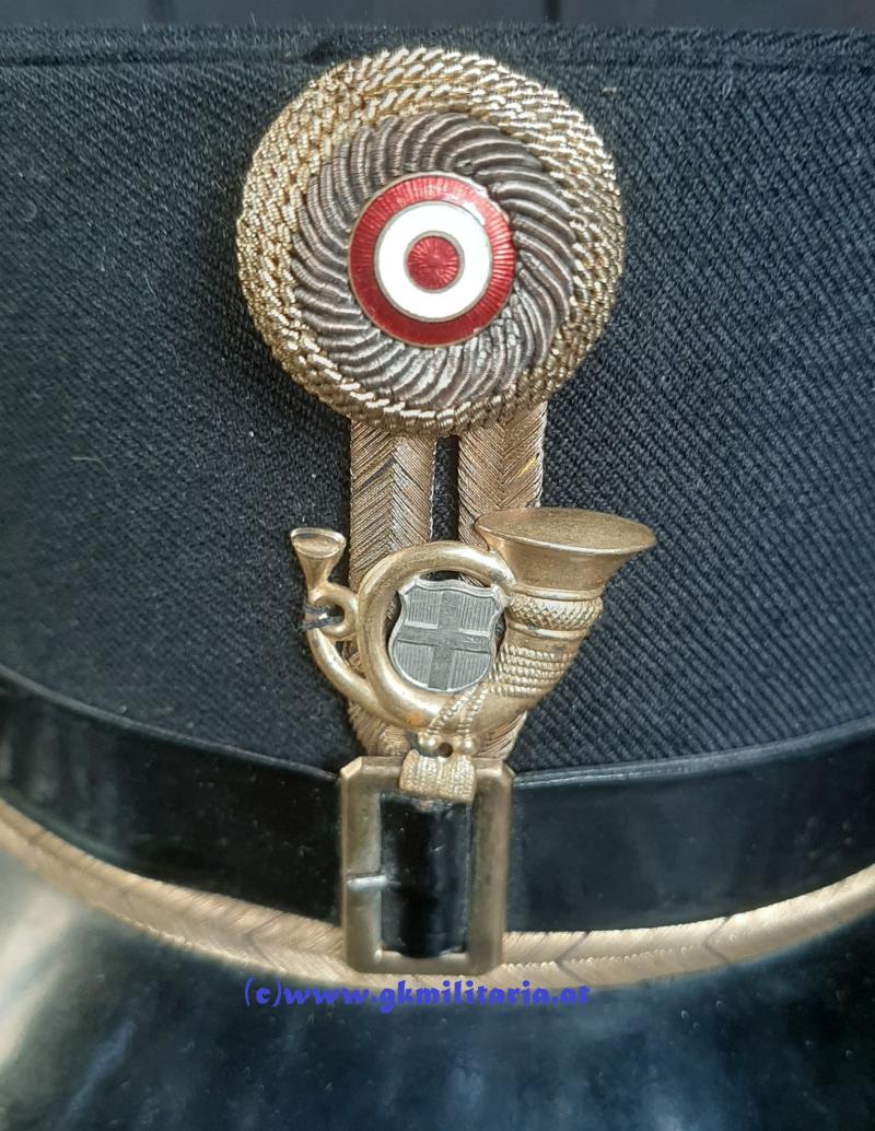 Österreich Bundesstaat - schwarze steife Kappe für Offiziere!! Wiener Kraftfahrjäger!!