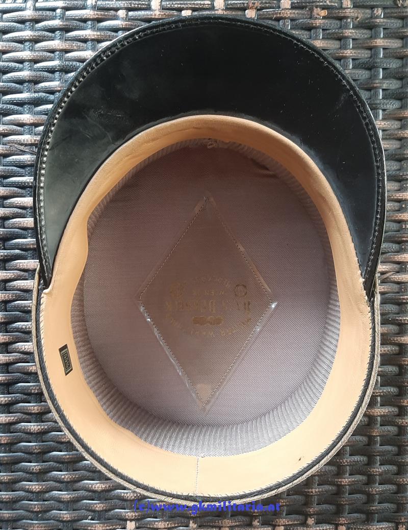 Österreich Bundesstaat - schwarze steife Kappe für Offiziere!! Wiener Kraftfahrjäger!!