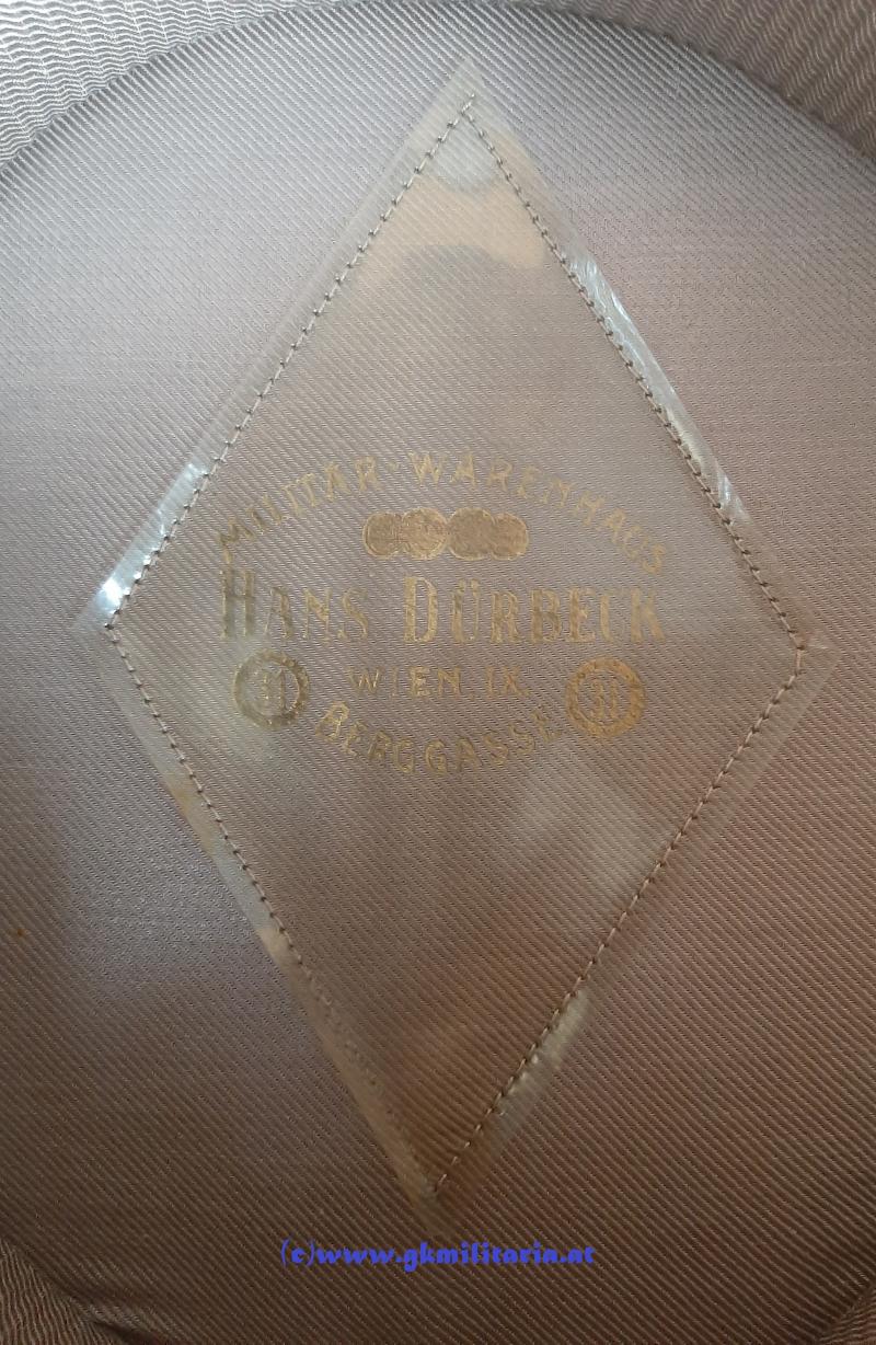 Österreich Bundesstaat - schwarze steife Kappe für Offiziere!! Wiener Kraftfahrjäger!!