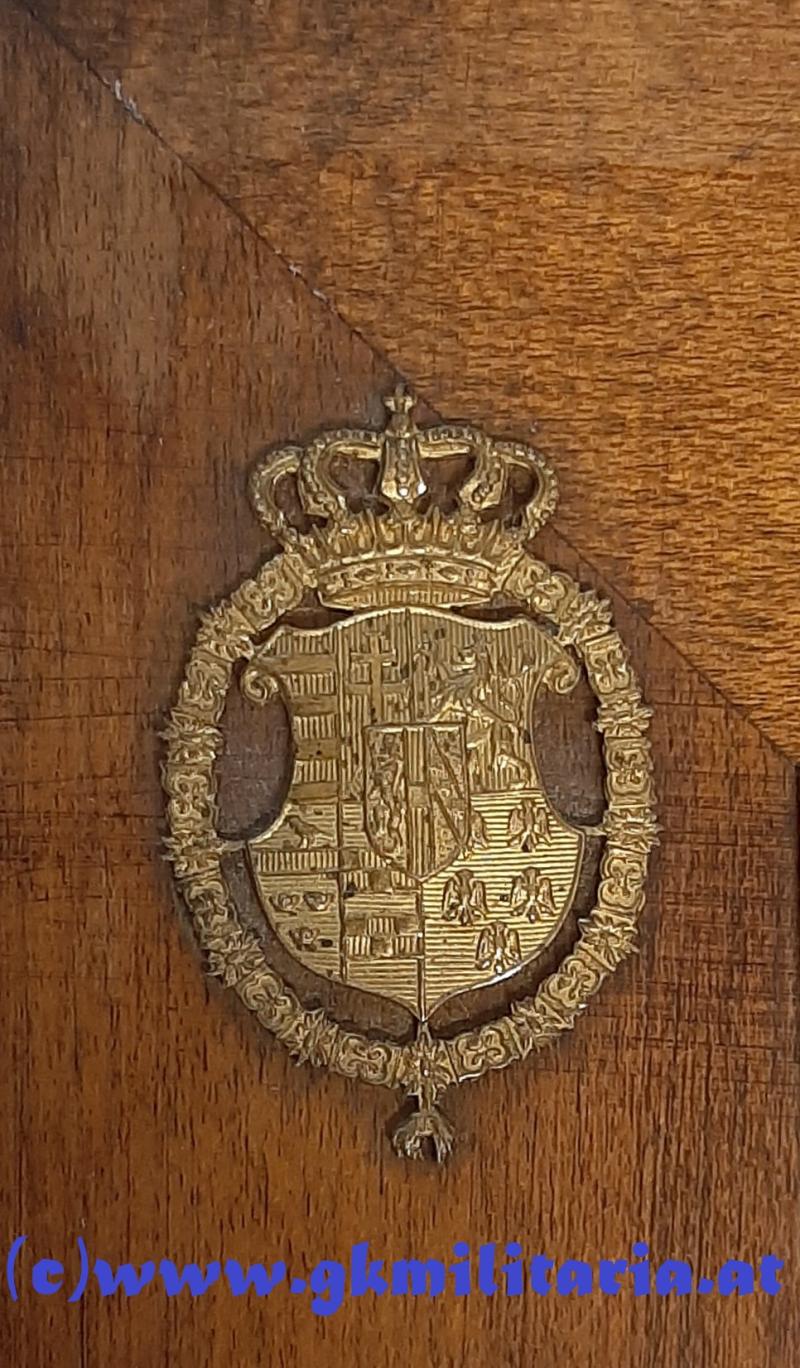 k.u.k. Kronprinz Erzherzog Franz Ferdinand von Österreich & Familie - Portraitfoto mit Widmung seines Sohnes in Geschenkrahmen!!